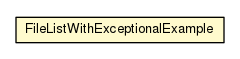 Package class diagram package FileListWithExceptionalExample